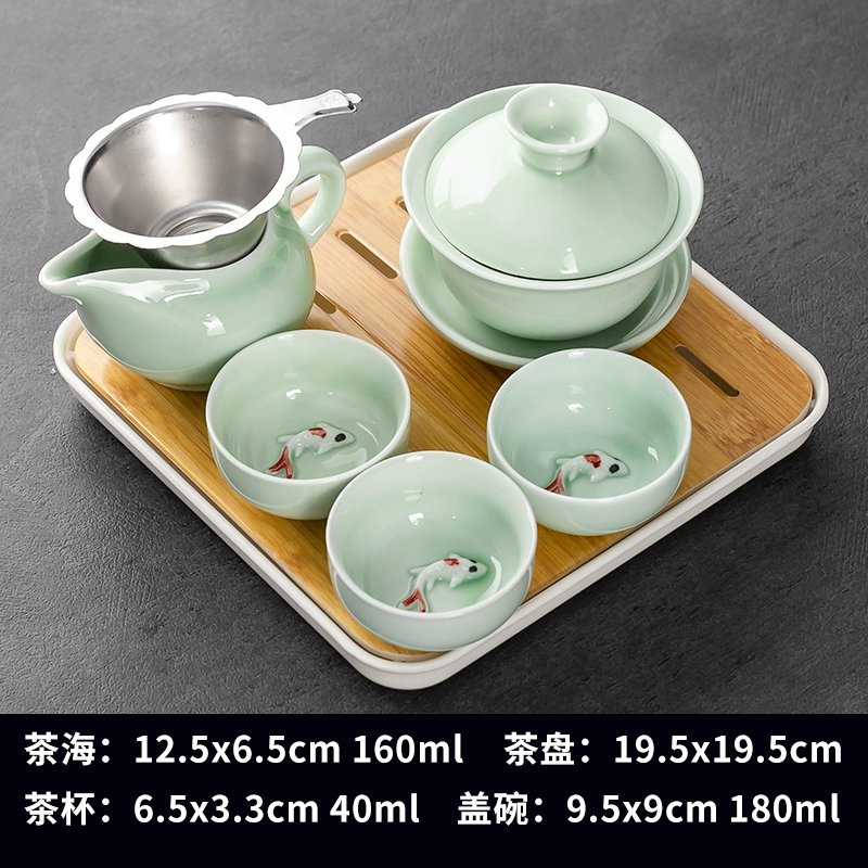 Tea set, ceramic tea cup, simple and elegant design