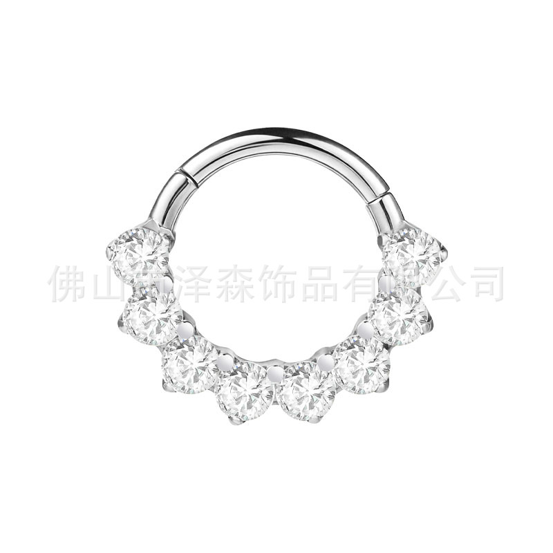 Pointed titanium steel lip stud product view