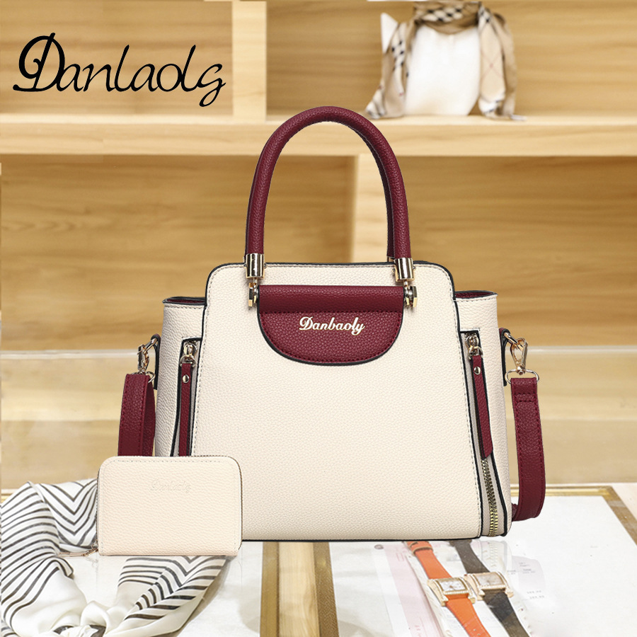 [Pelo de Guangzhou] bolso de las mujeres 2023 nueva moda hombro mensajero bolso mediana edad madre bolsa de gran capacidad