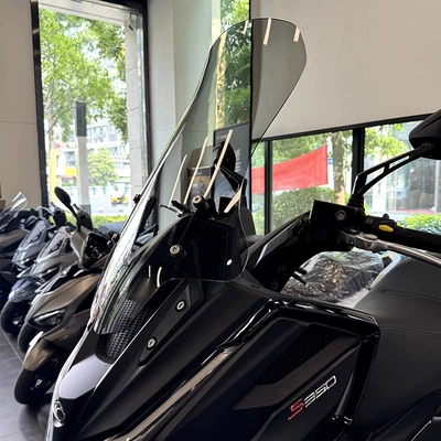 Motorcycle front windshield, Modified and Heightened Windshield S250
