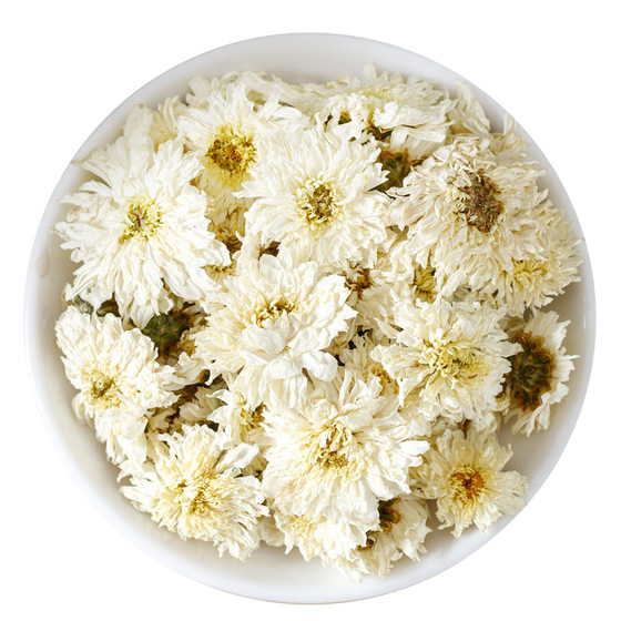 Genuine goods white chrysanthemum tea 500g Huangshan tribute chrysanthemum tea bulk sold separately Tongxiang Hangzhou white chrysanthemum tea fetal chrysanthemum King chrysanthemum tea