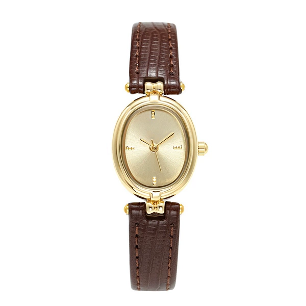 Brown leather golden box