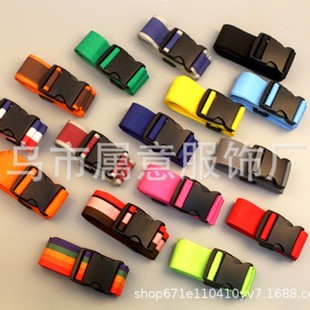 One-word luggage strap lock-free luggage strap outdoor luggage strap PP buckle foreign trade model printable
