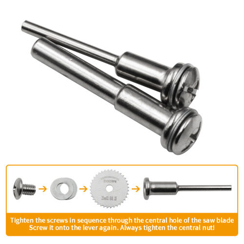 High-speed steel cutting blade, electric grinder accessories, 7-piece set of wood, plastic, copper, aluminum, soft metal small saw blade, 6mm rod