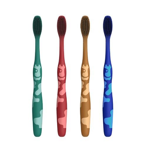 COBQB individually packaged high-density volcanic silk soft bristle toothbrush