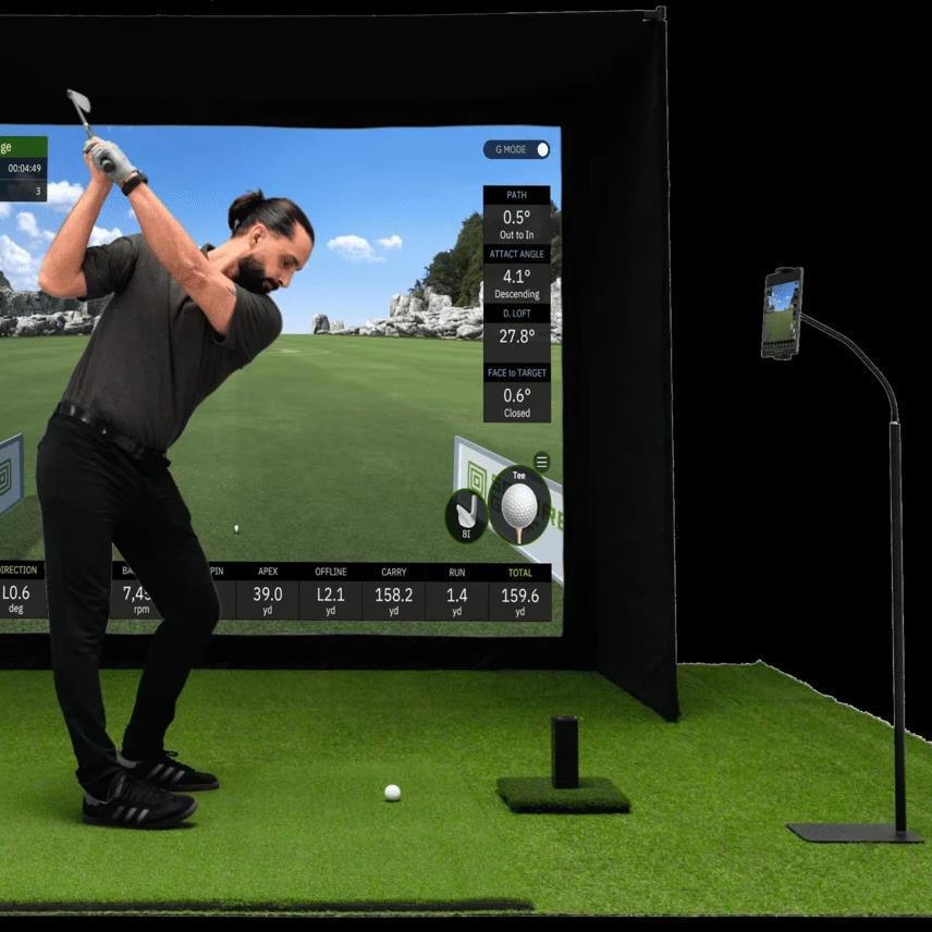 SQUARE versión china del simulador de golf host mate soporte para golpear cortinas de cabana cortinas squaregolf
