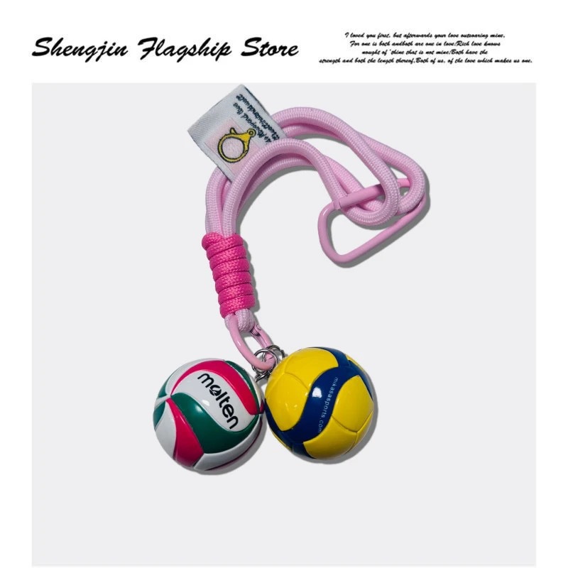 Keychain original de voleibol bolso creativo colgantes chinos mujeres y hombres mikasa fila mini recuerdos premios concurso