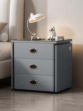 免安装收纳柜智能床头柜一体无线充电家用卧室2025爆款带锁储物柜