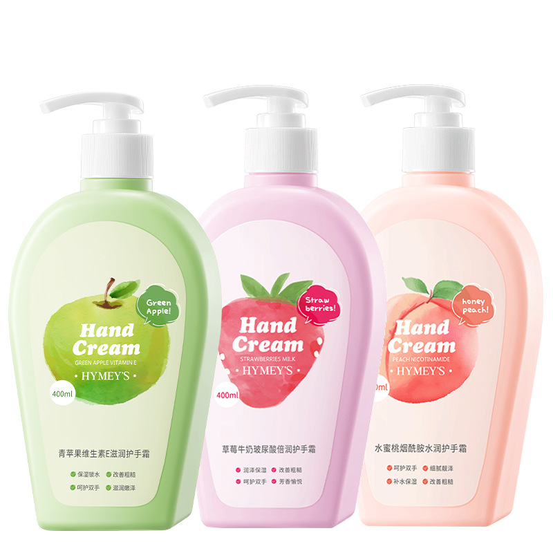 Imagen de manzana verde vitamina E crema de manos nutritiva humectante anti-sequedad suave crema de manos