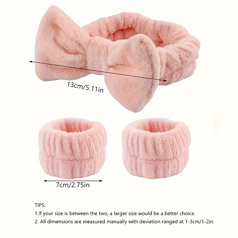 Amazon explosión correa de cabello mujer lavado facial correa de muñeca impermeable conjunto de arco simple correa de cabello correa de cabello accesorios para el cabello