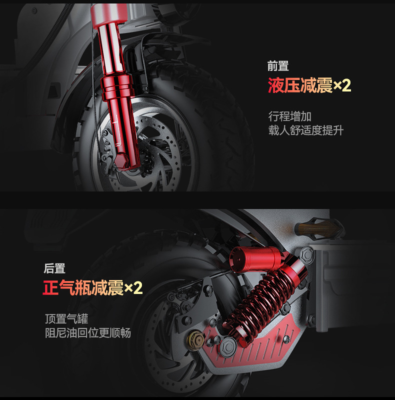 Xilop Electric Scooter with Ultra-Long Battery Life, Off-Road Folding Mobility Scooter, Two-Wheel Scooter, Electric Driving Aid