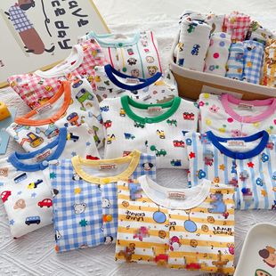 Children's Home Wear Set 2025 Autumn and Winter Style Underwear for Young Children, Warm and Thickened Autumn Clothes and Pants, Children's Clothing Wholesale