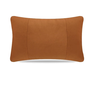 Headrest | Mercedes-Benz, Bmw, Tesla, Li Auto - brown-perforated-lumbar-support-pillow