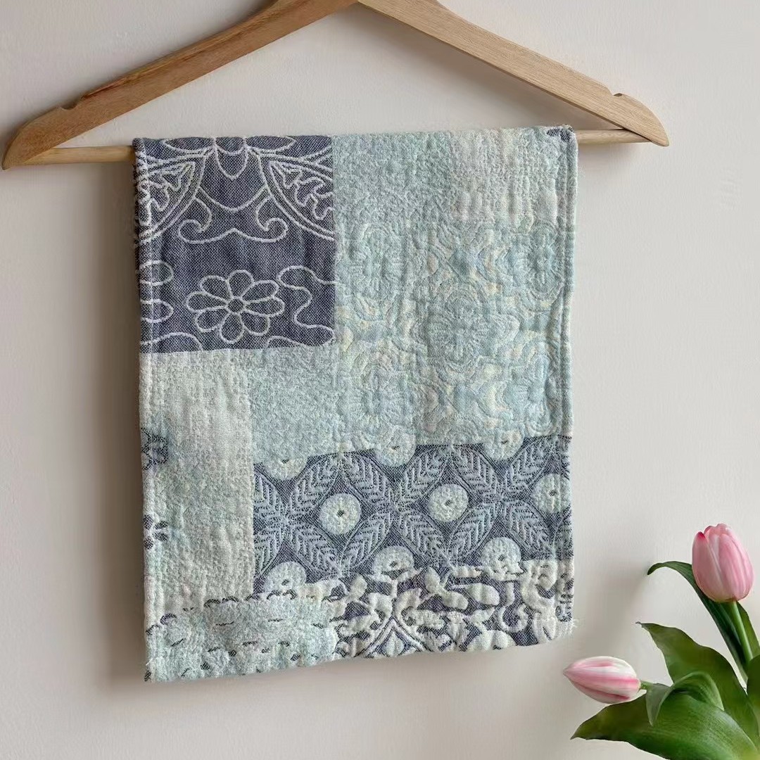 Washed cotton children's towel--william blue / 25*50cm