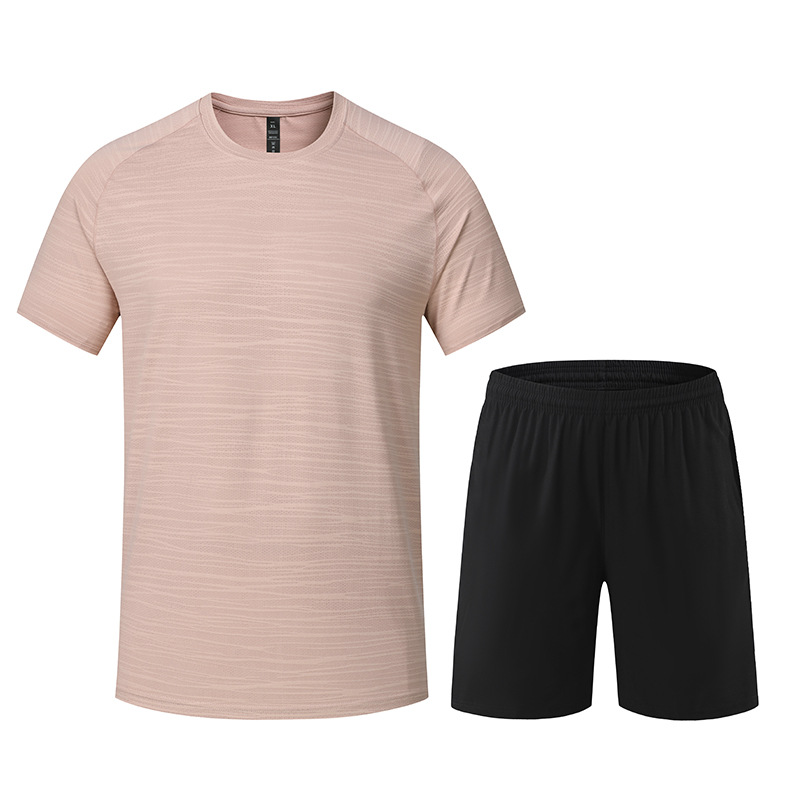 Traje de ropa deportiva Camiseta de manga corta de verano de secado rápido y transpirable Pantalones cortos de entrenamiento de baloncesto para correr por la mañana Ropa de gimnasio 680