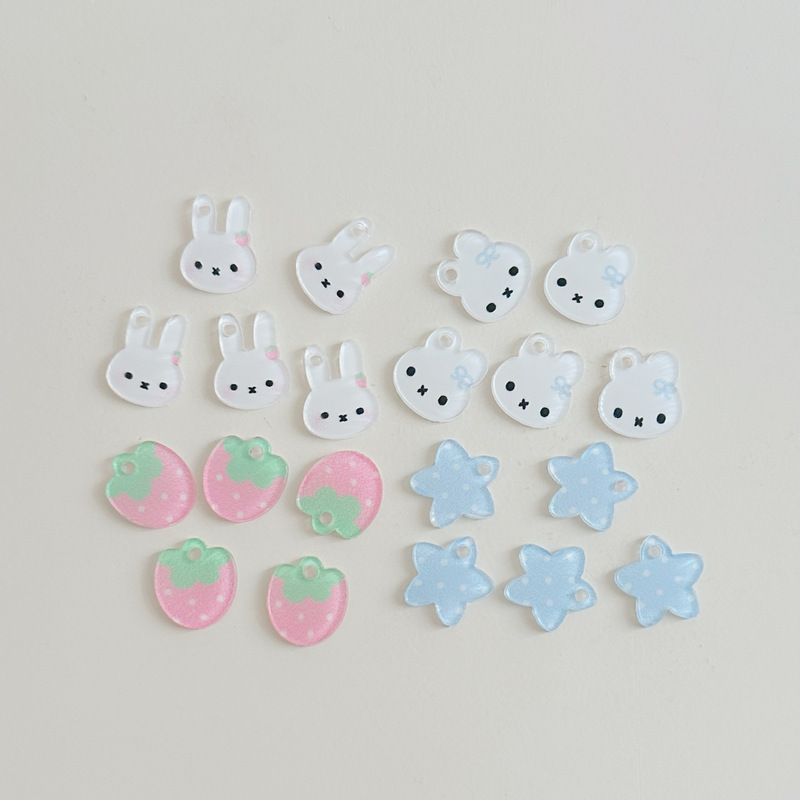 Strawberry-Themed Acrylic Accessories Cute DIY Handmade Phone Case Material Kit Cartoon Stickers Shoe Charms Strawberry-Themed Acrylic Accessories Cute DIY Handmade Phone Case Material Kit Cartoon Stickers Shoe Charms