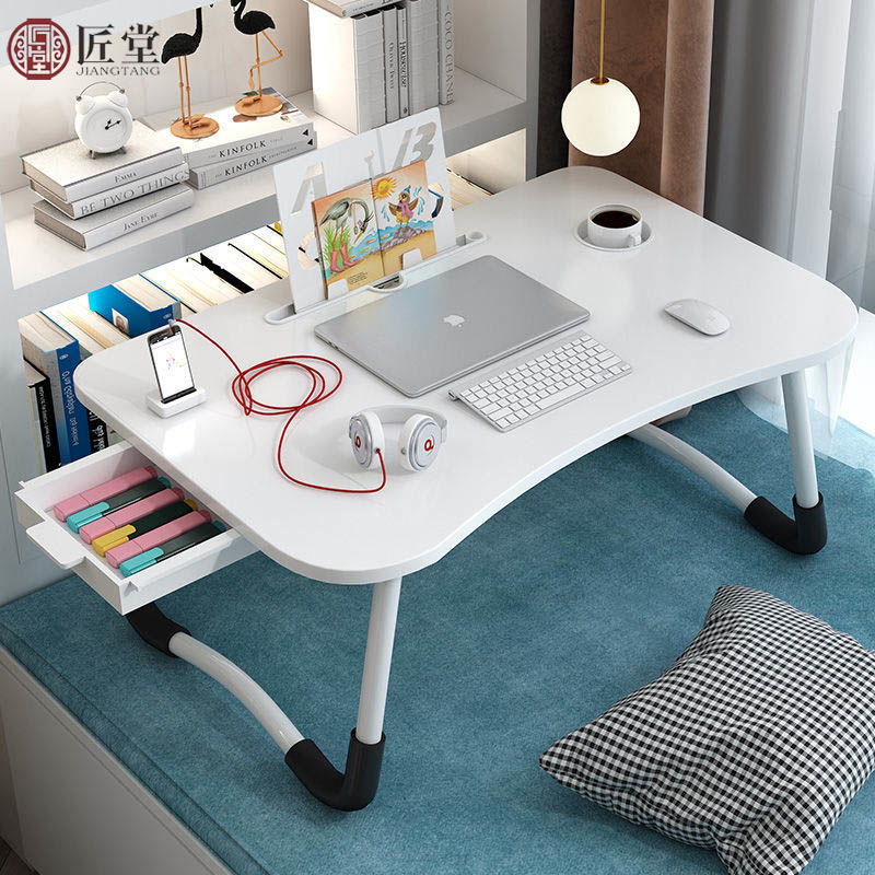 Bed Desk Computer Desk Bed Folding Table Desk Student Study Table Folding Small Dormitory Wholesale Direct Sales