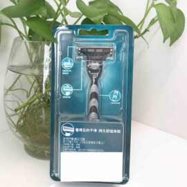 吉列锋速三1刀架1刀片手动式剃须刀老式刮胡刀胡须刀男士刮胡刀