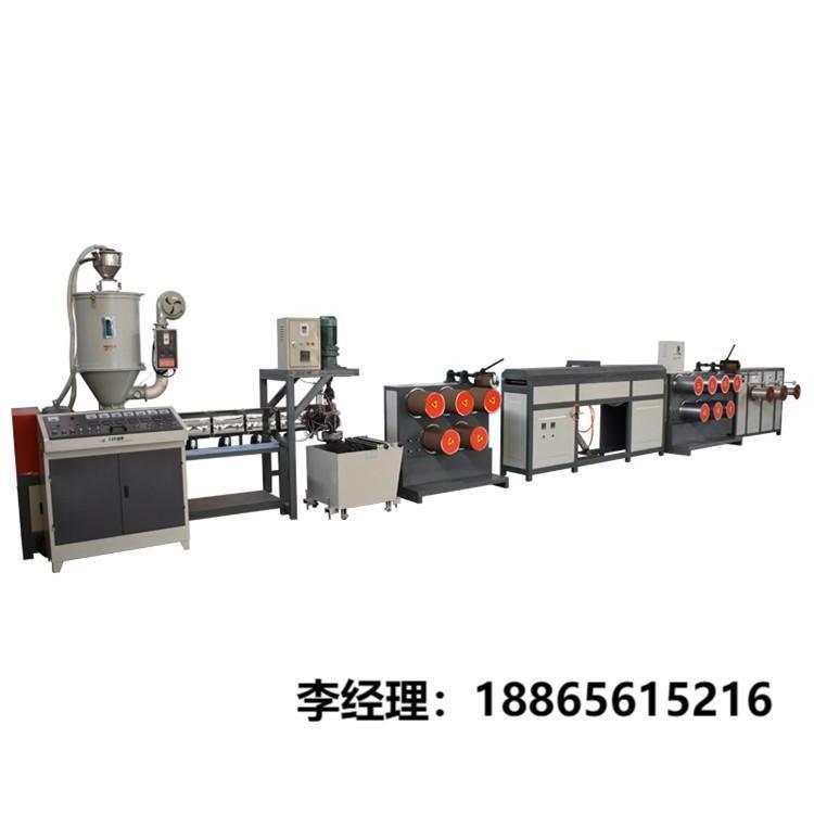 塑料圆丝拉丝制绳机 PP/PE塑料圆丝拉丝生产设备