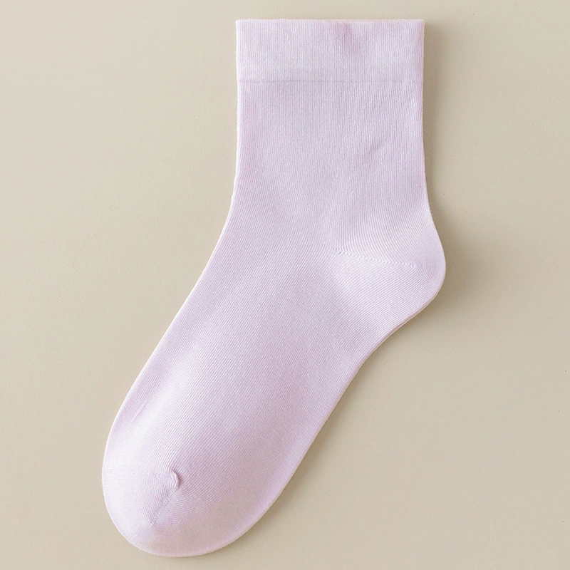 Knee socks (Tide) mid-length cotton for pregnant women, thin breathable loose fit