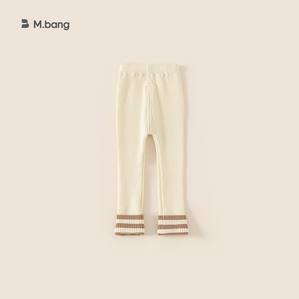 Youbao ropa para niños otoño e invierno nuevos leggings para niños Moda coreana costura pies rayas pantalones de punto para niñas