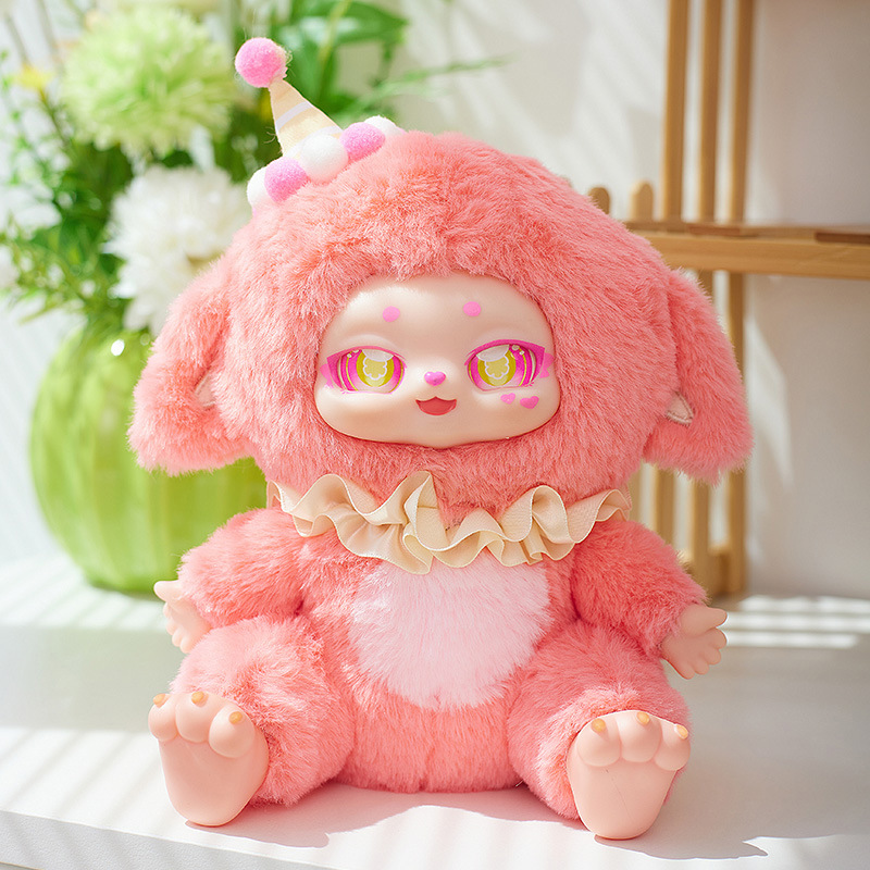 여성스러운 귀여운 작은 괴물 오후 티타임 플러시 블라인드 박스 트렌디한 소녀 백팩 펜던트 인형 작은 장난감 도매