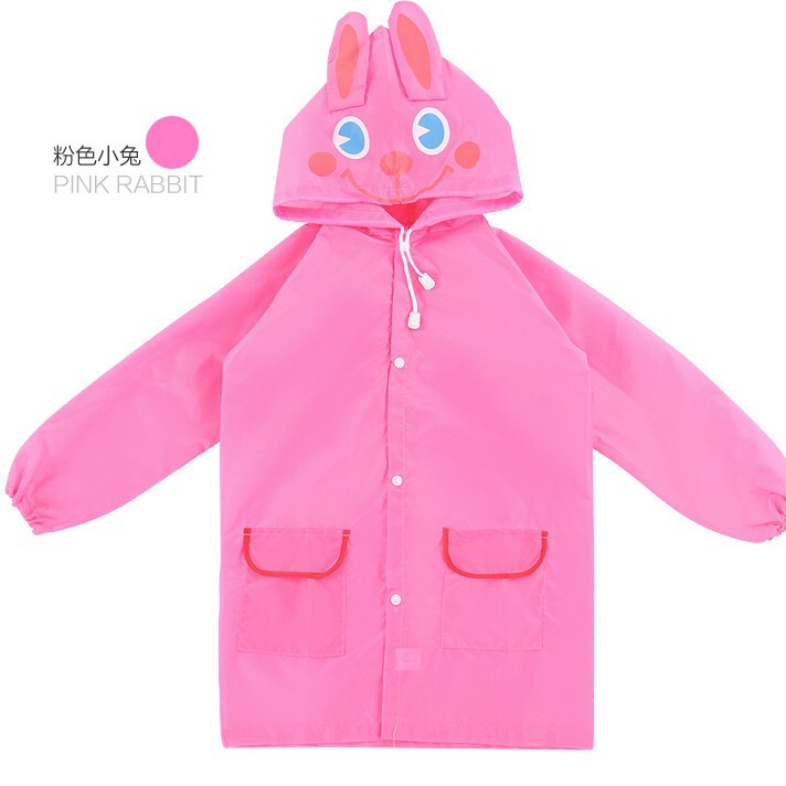 Factory Direct Supply Children's Raincoat Waterproof Breathable Korean Version Cartoon Animal Design Student Rain Poncho Available for Dropshipping