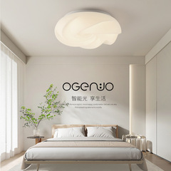 全光譜臥室燈玫瑰花創意網紅房間滾塑吸頂燈雲朵燈現代簡約客廳燈