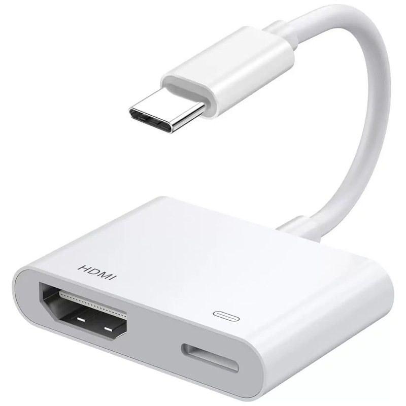 Apple typec から HDMI スクリーンプロジェクターに適した電源不要の高速充電内蔵チップを備えたデュアルライン高精細同一スクリーンデバイス|undefined
