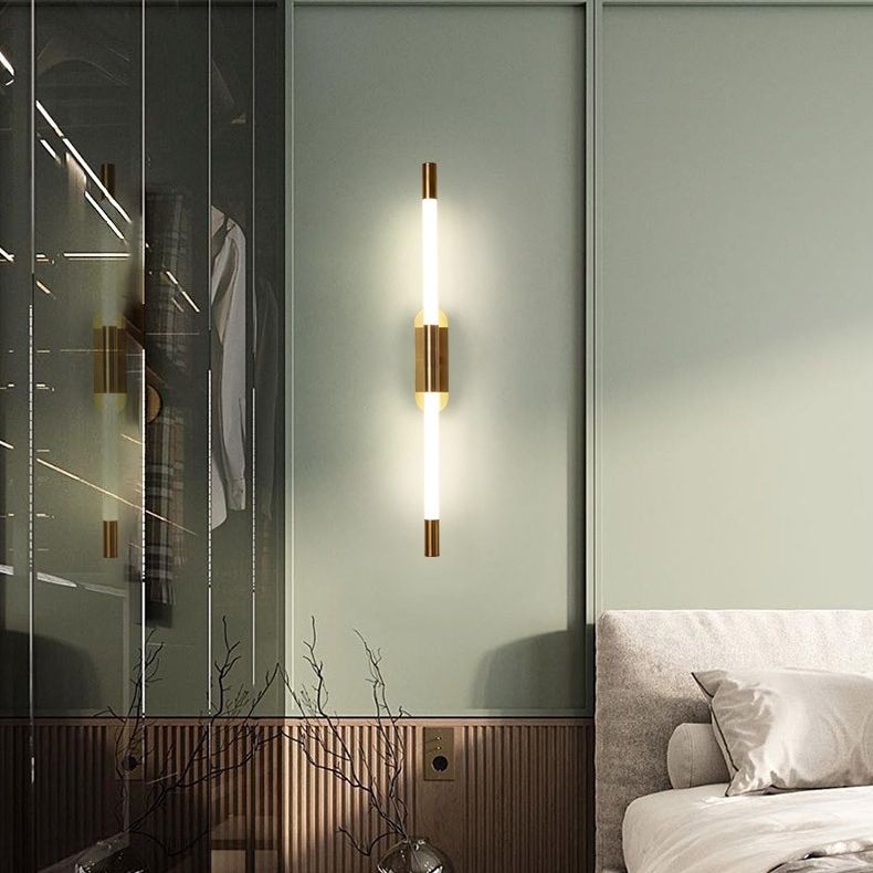 LED simple línea giratoria faro escalera dormitorio cabecera lámpara de pared de fondo cabecera lámpara de pared lámpara de sala de estar