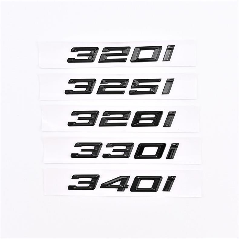 Suitable for BMW 320i car stickers, 325i lettering, 328i rear emblem, 330i displacement badge, 340i car emblem modification