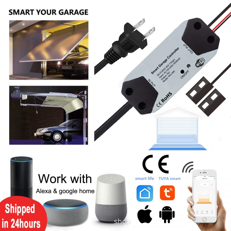 La aplicación Graffiti controla el controlador de puerta de garaje WiFi TuyaWiFi, un control inteligente.