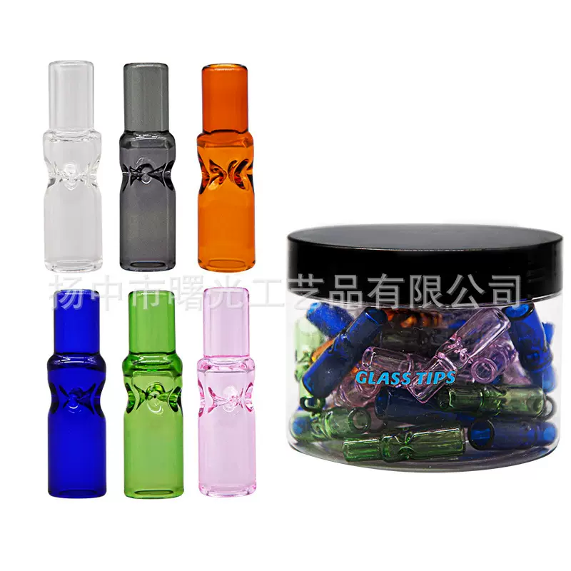 跨境专供高透玻璃过滤烟嘴多功能烟具配件玻璃工艺品