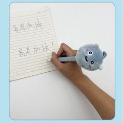 Small Monster Plush Pen Creative Cartoon Neutral Pen Student Writing Exam Pen Office Pen Child-Friendly Squeeze Pen