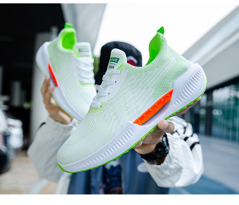 Scarpe da tennis da uomo Sneakers Tessuto Mesh Calzature da ginnastica comode e versatili_voghion.com