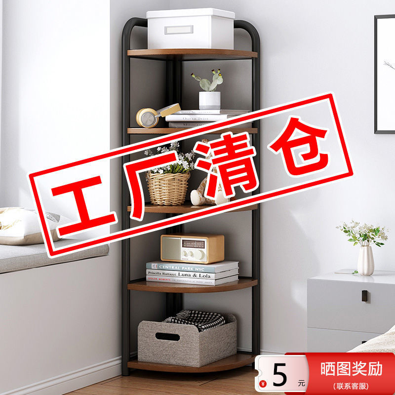 墙角柜角柜清仓靠墙转角柜子三角置物架家用边角储物柜衣帽架代发|ru