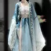 Peacock blue large sleeve shirt