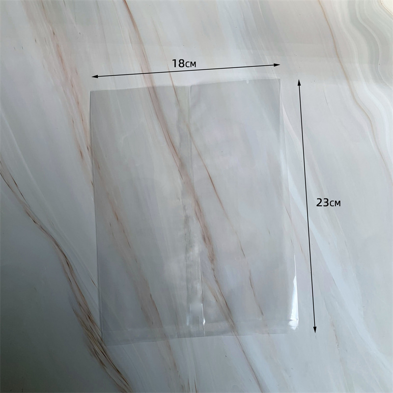 Venta al por mayor bolsa de pastel de Luna transparente sin color impresión embalaje bolsa yema de huevo plástico crujiente nieve bolsa de embalaje 100