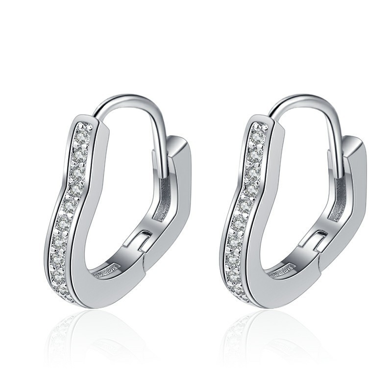 韩国时尚流行耳环女韩版简约甜美爱心清新优雅动物耳扣耳环饰品