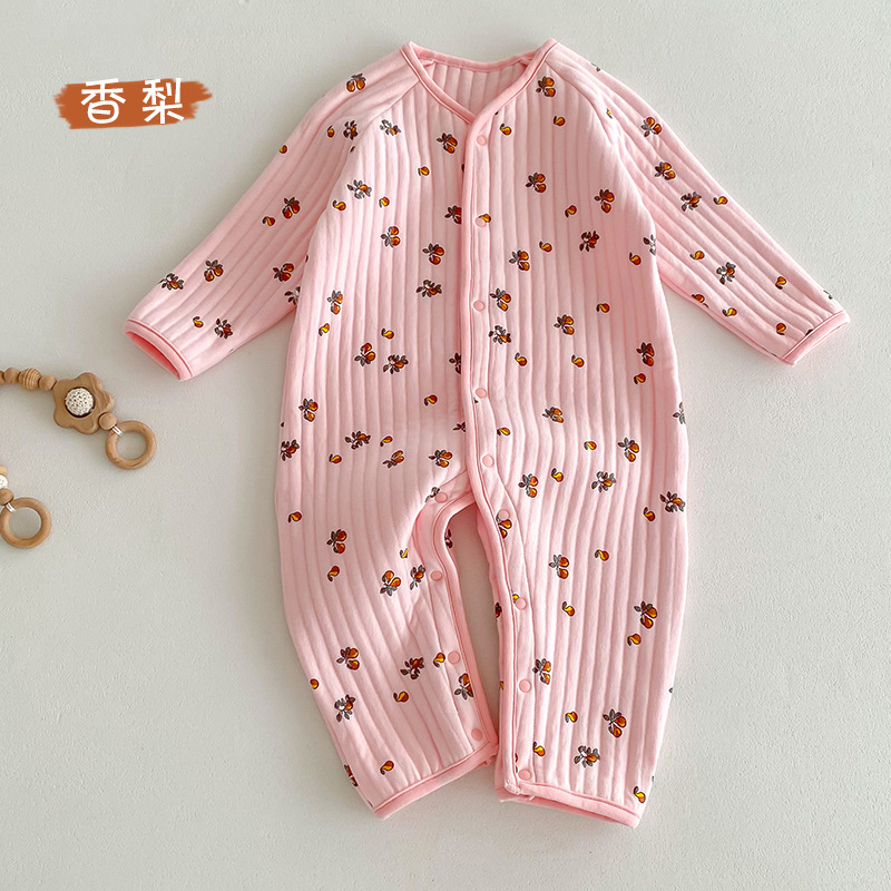 Bebé acolchado mono recién nacido Ropa clase un invierno cálido Bebé Ropa Estilo nórdico niños mono