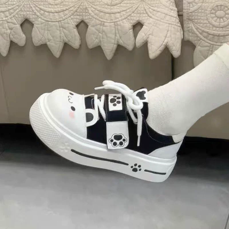 Круглые и милые мягкие и симпатичные туфли Potter College для женщин, весна 2025, оригинальные лолиты, студенческие кеды из холста