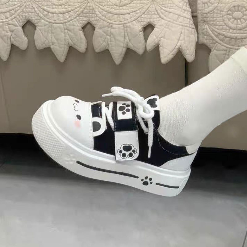 Round and Cute Soft and Cute Potter College Shoes for Women 2025 Spring Original Lolita Student Canvas Shoes