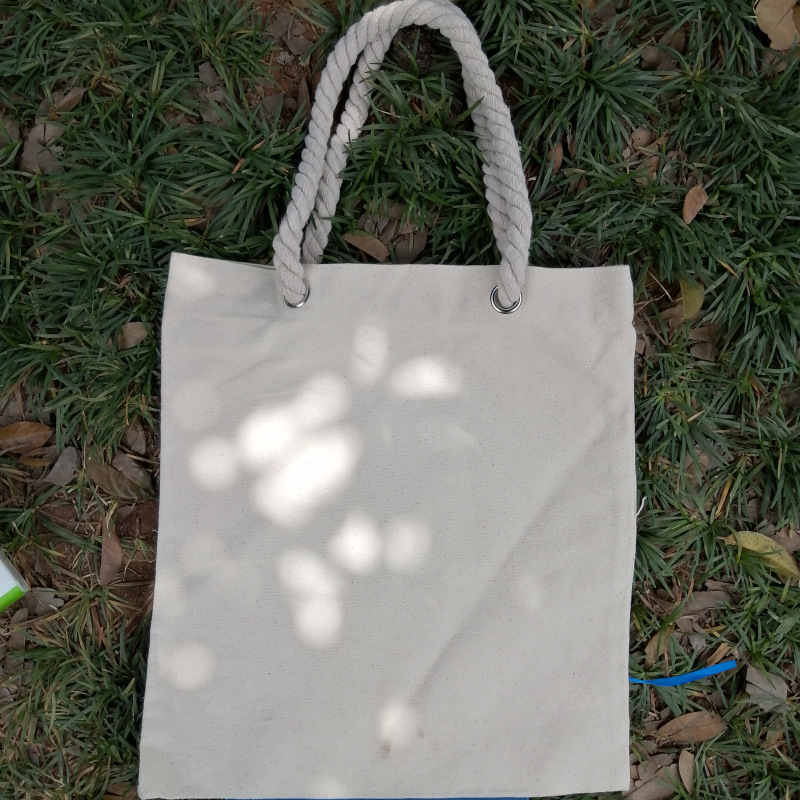 厂家定做学生广告购物棉布袋 文艺单肩帆布包 现货空白手提帆布袋