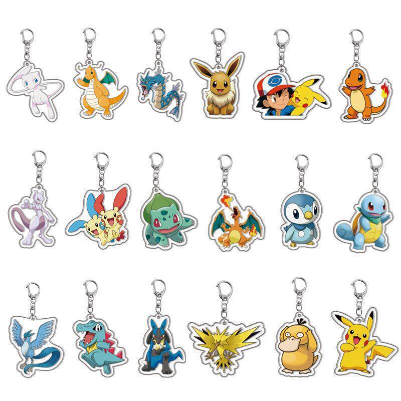 Pokémon Acrylic Keychain Photo DIY Customizable Anime Personalized Image Text Pendant Accessory