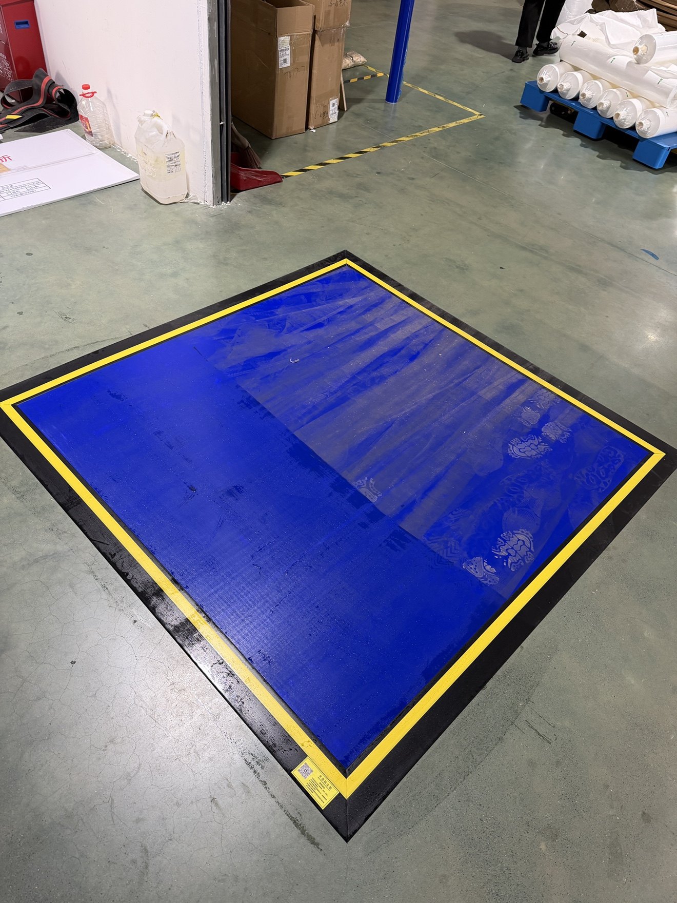 Silicone Washable Dust-Sticking Floor Mat Workshop Door Repeated Dust Removal Clean Room Wheel Cleaning Foot Mat