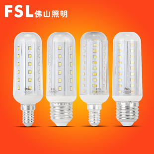 ✅ Foshan Lighting Super Bright Led Bulb Three-Color Dimming Corn Lamp E27E14 Screw Candle Bulb Household Energy Saving