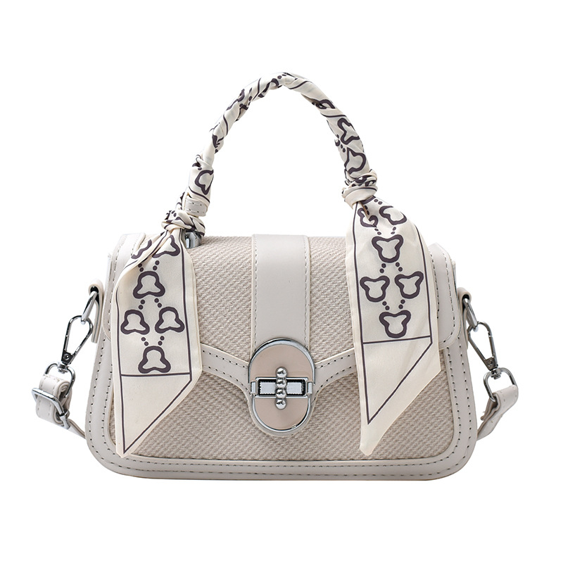 Bolso para mujeres 2025 nuevo color de contraste empalme bolso portátil de alta calidad de moda moda bolso de hombro