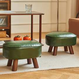 创意家用小凳子客厅实木简约小板凳北欧风门口换鞋凳坐墩脚踏凳