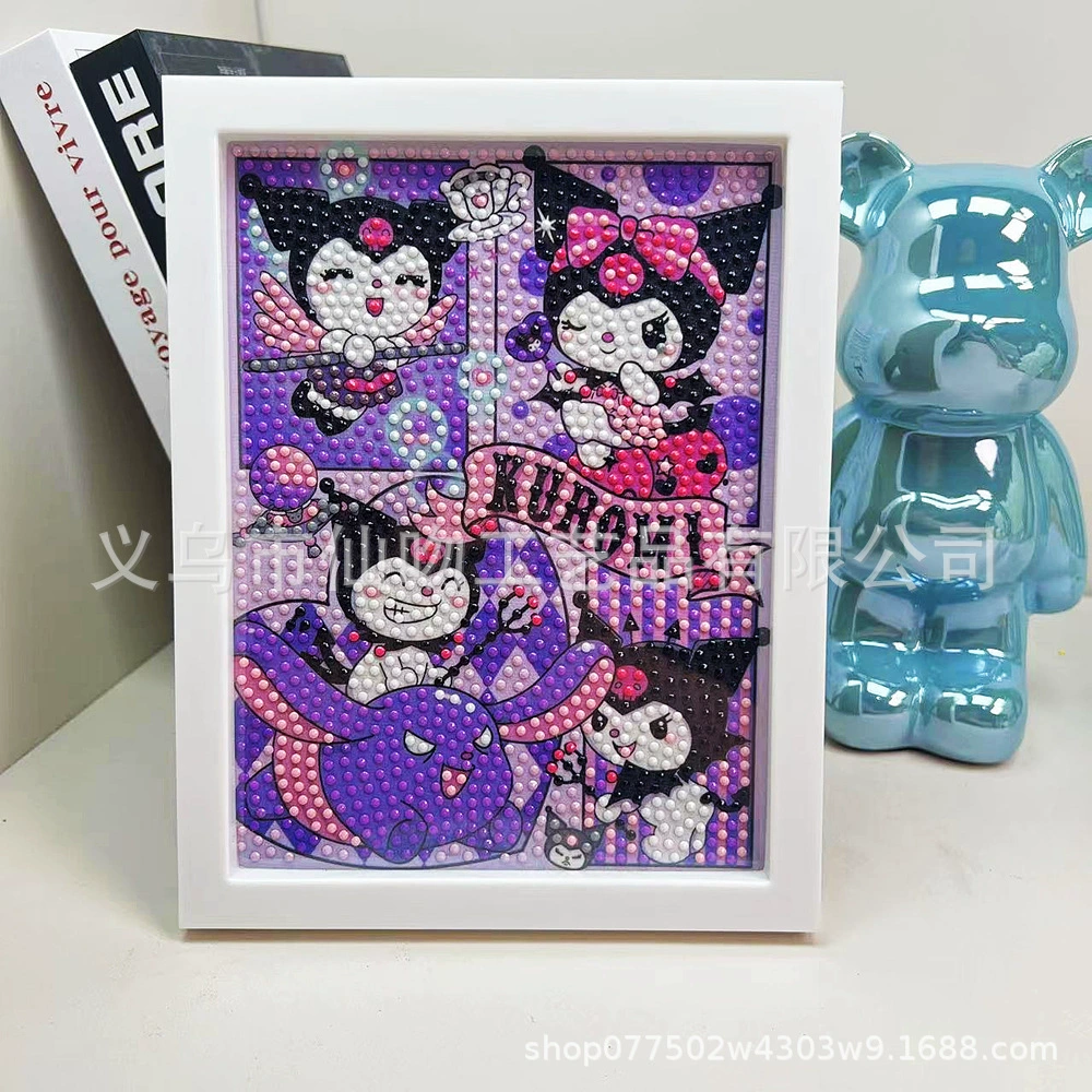 Набор для алмазной живописи Sanrio Kuromi, 17×22 см пластиковая рамка, набор для творчества DIY для детей