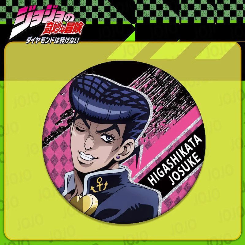 ジョジョの奇妙な冒険 アニメバッジ 空条承太郎 ジョルノ・ジョセフ ジョルノ・ジョセフ|undefined
